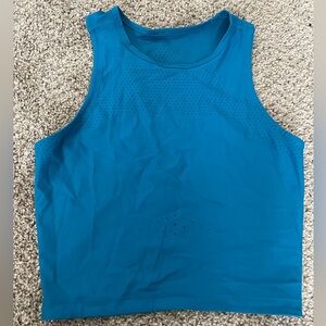 Blue Sleeveless Athletic Top